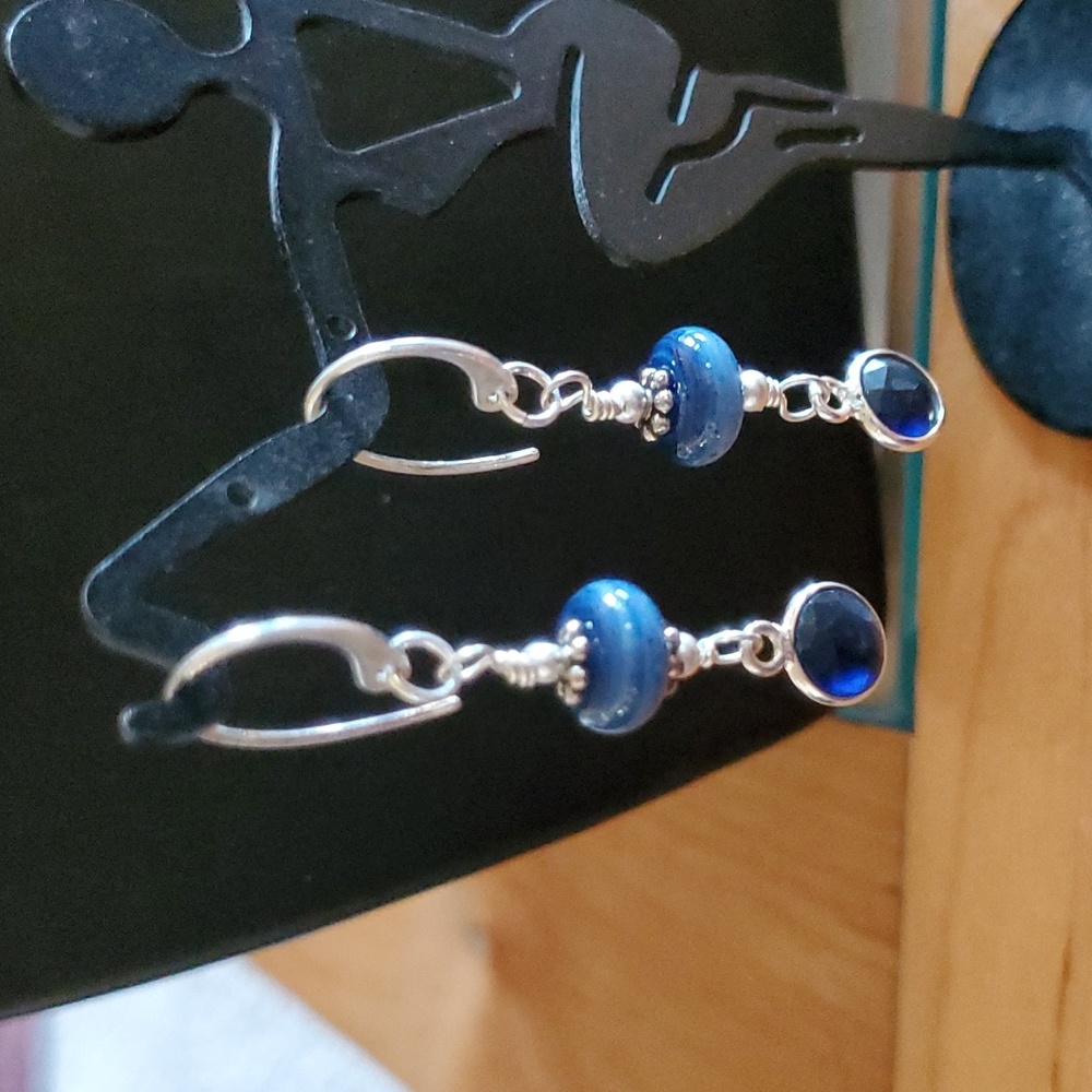 Sapphireskies Designs Sterling and Lampwork Earrings